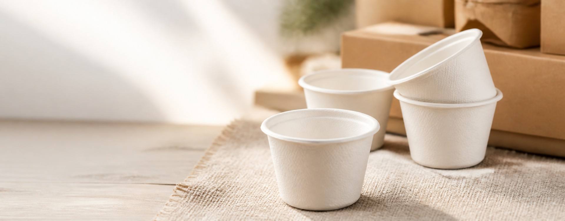Bagasse Sauce Cup Features and Sustainable Sugarcane Fiber Food Packaging Solutions