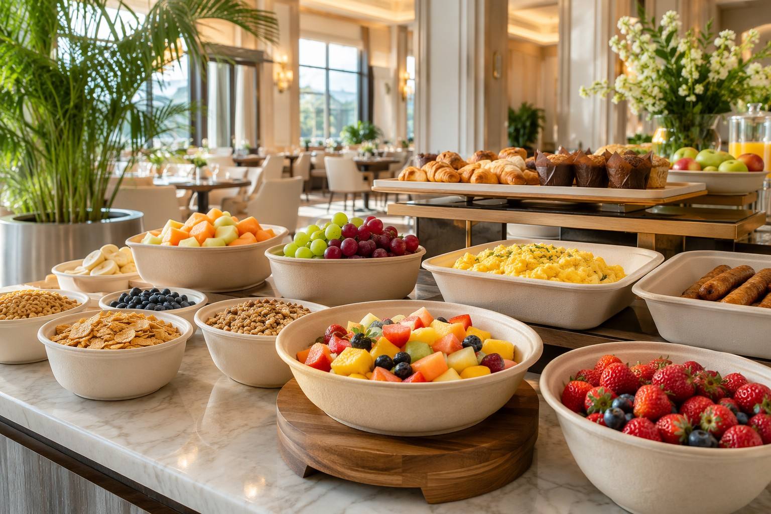 Bagasse Bowls for Hotel and Hospitality Service