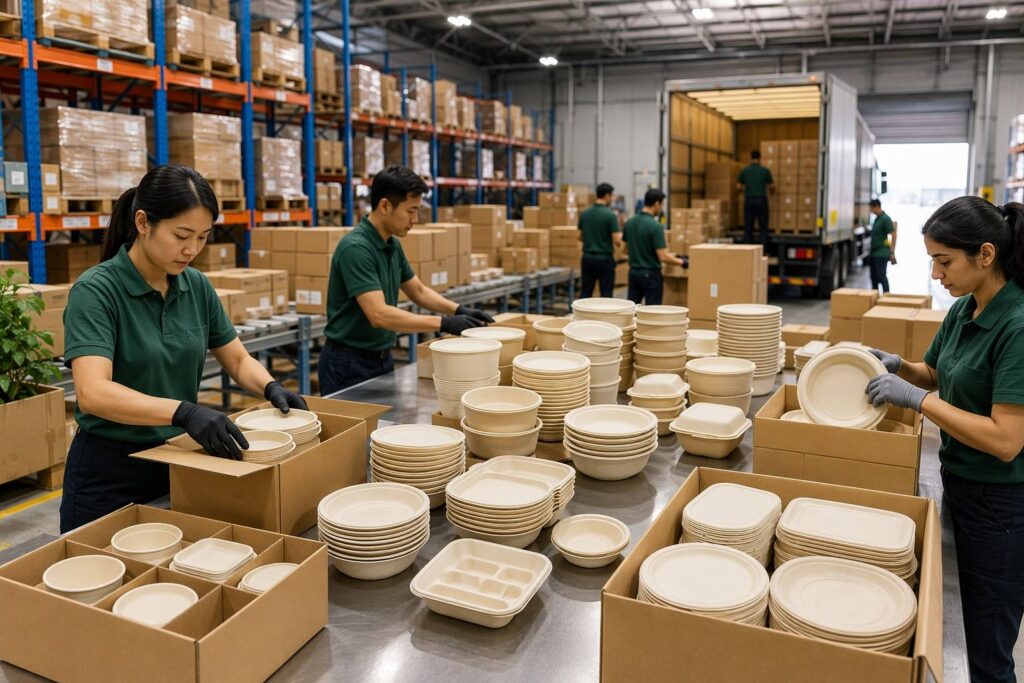 Foodservice Supplier Managing Bagasse Tableware