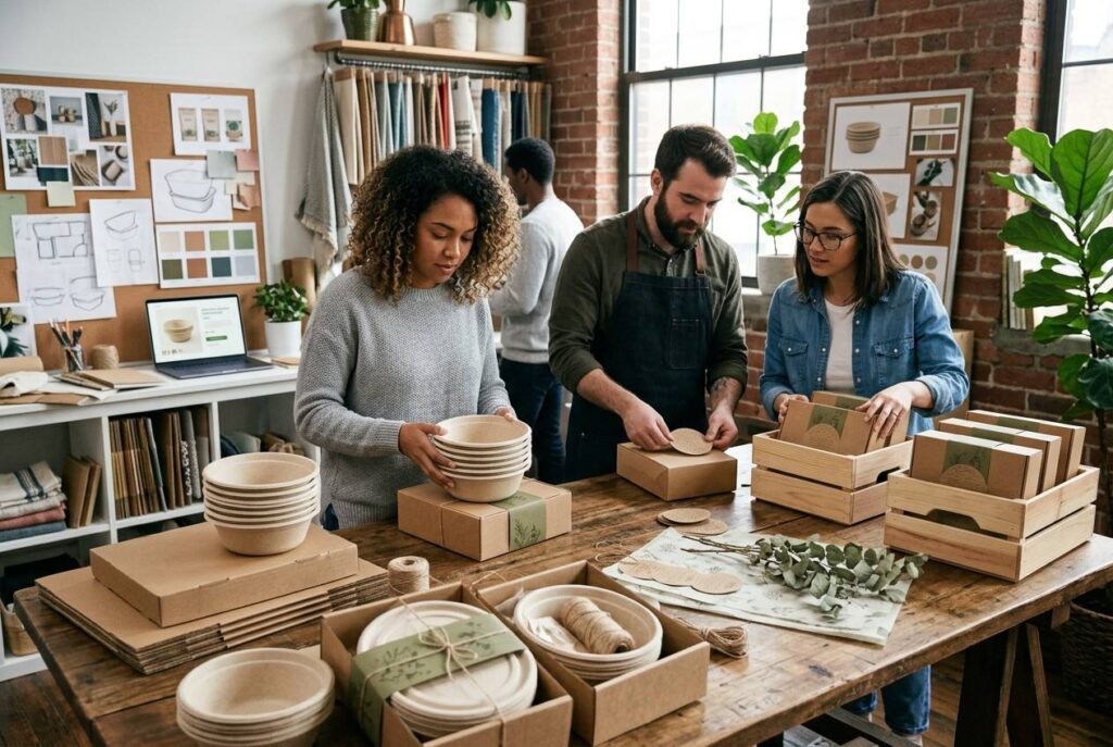 E-commerce Brand Developing Sugarcane Bowls