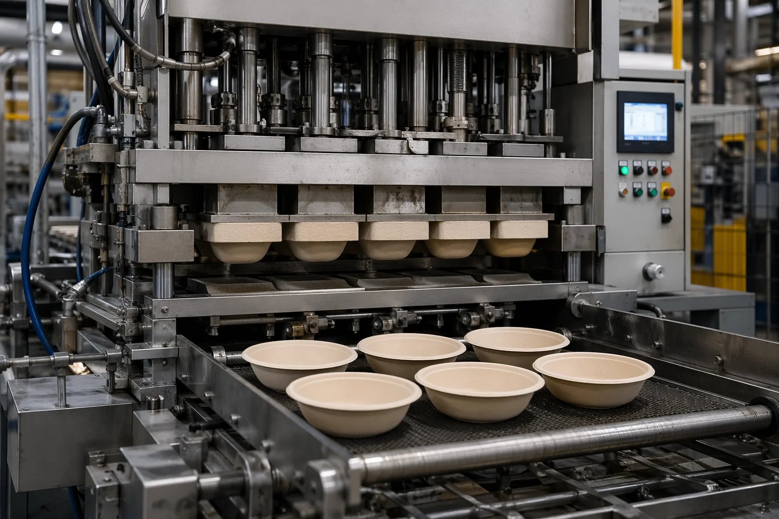 Vacuum Forming Process for Bagasse Bowls