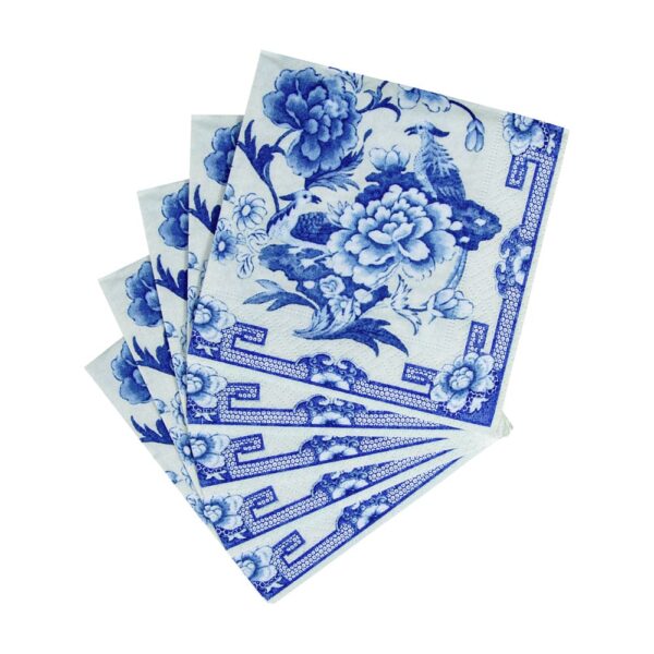 Blue and White Napkins
