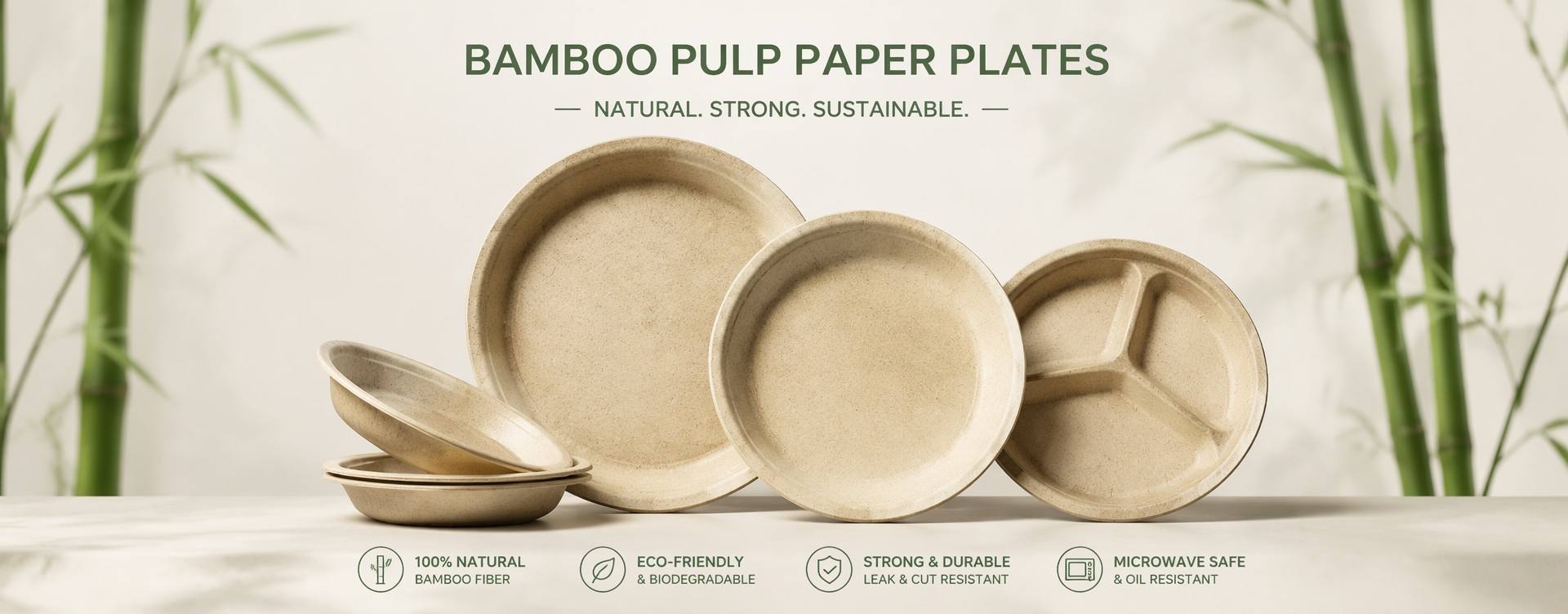 Bamboo Paper Plates Structure and Performance Features