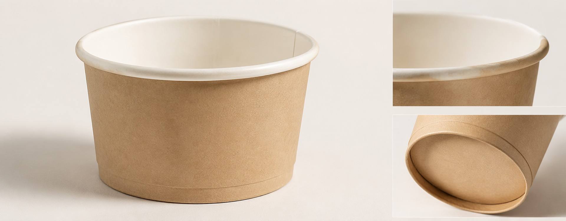 Paper Ice Cream Cup Structure and Leak-Resistant Design