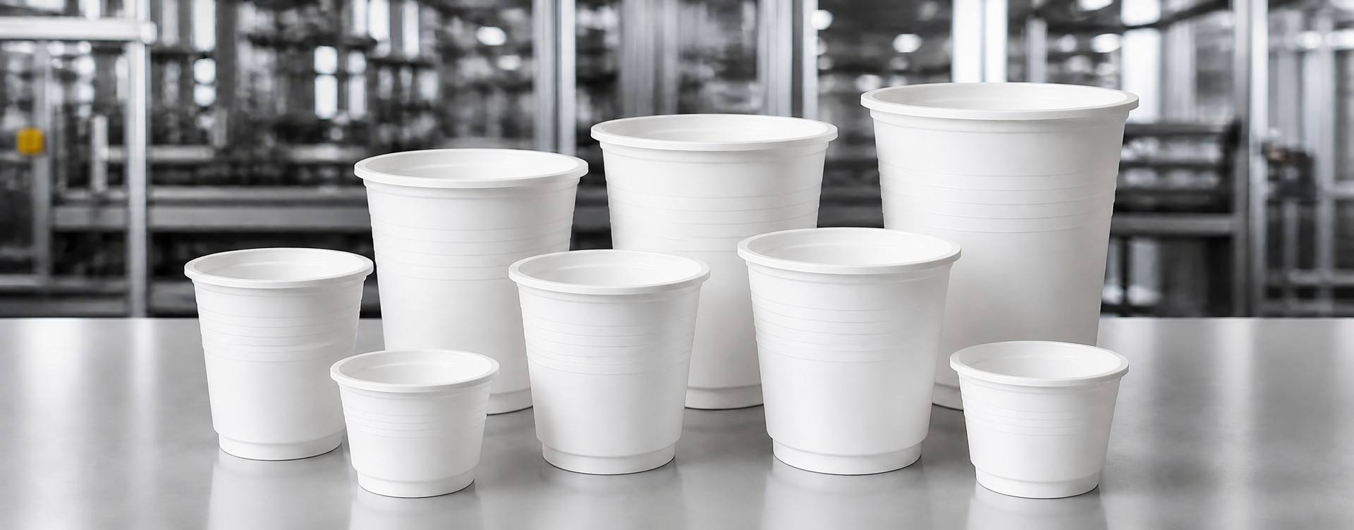 Complete Cornstarch Cup Product Range Manufactured by DAILYECO for Sustainable Beverage Packaging