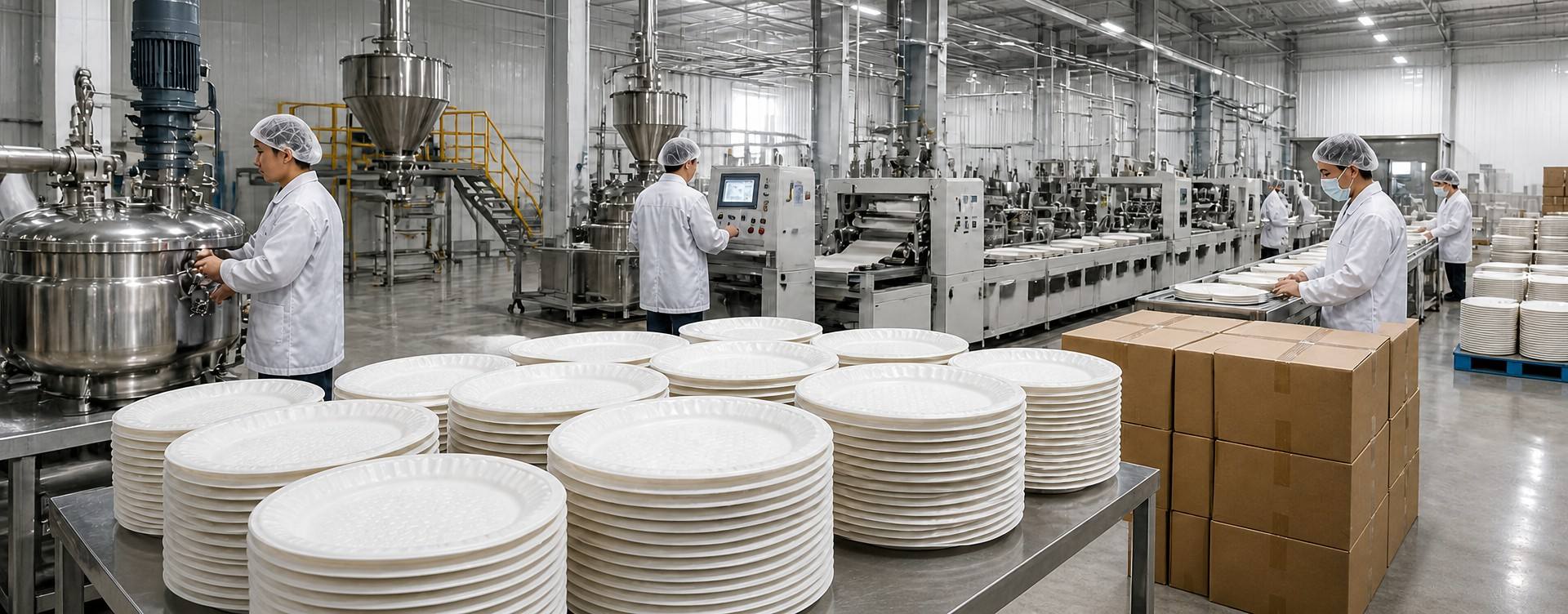 DAILYECO Cornstarch Plates Manufacturing Facility