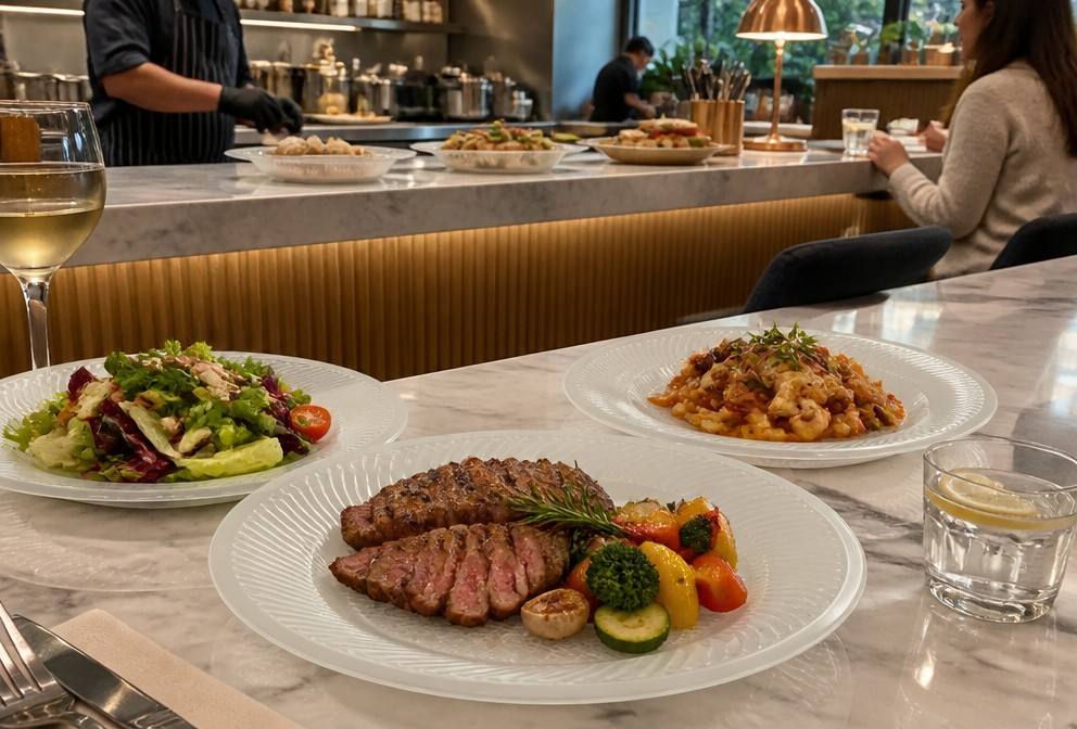 CPLA Plates Used in Restaurant food service Applications