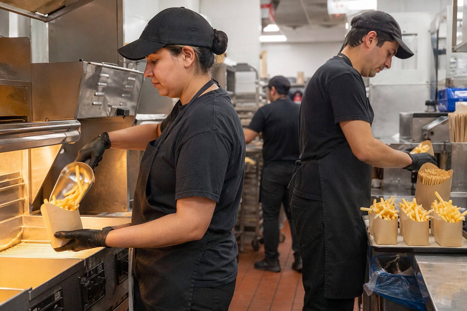Custom Paper French Fry Cups for Fast Food Restaurant Applications