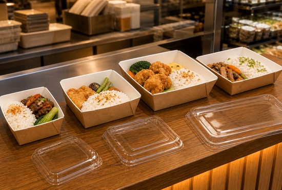 Paper Food Tray for Restaurant Takeaway Food Packaging