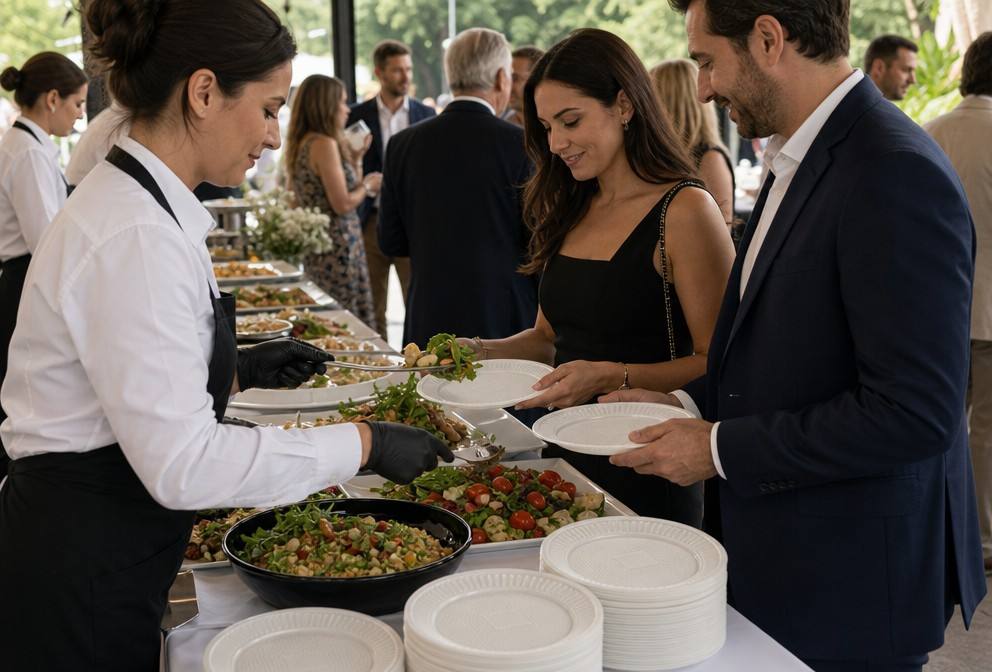 CPLA Plates for Catering Events and Food Service