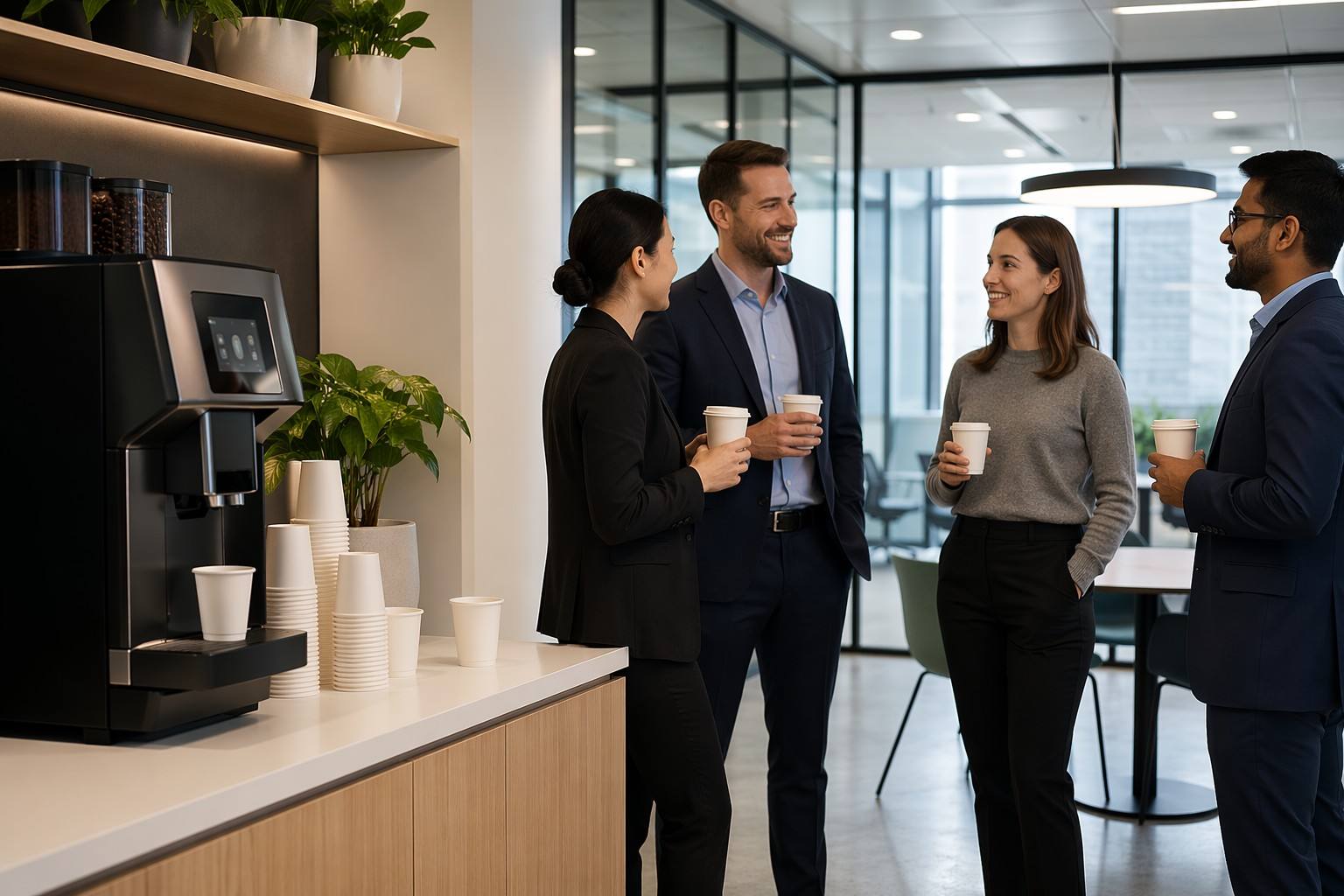 Double Wall Paper Cups Used in Office Coffee Programs