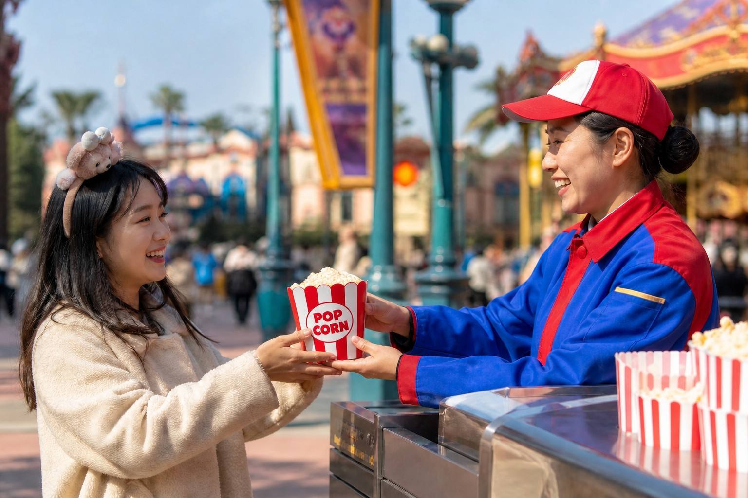 Paper Cups for Popcorn Packaging for Theme Parks and Entertainment Centers