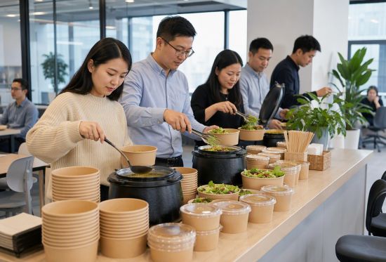 Custom Paper Bowls for Office and Corporate Catering （图 A2）