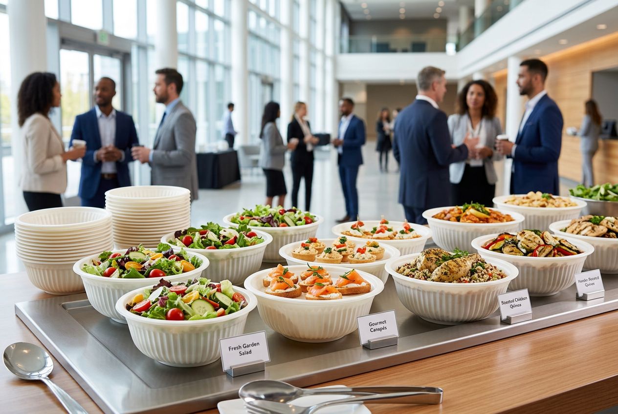 Cornstarch bowls for conferences and exhibition catering（图A3）