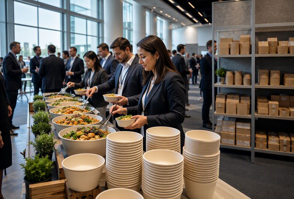 Disposable Paper Food Bowls for Conferences and Exhibitions (图A3)