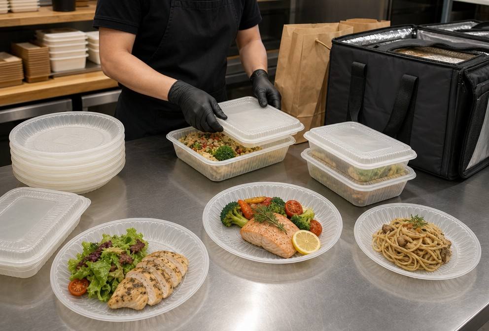 CPLA Plates for Sustainable Food Delivery Packaging