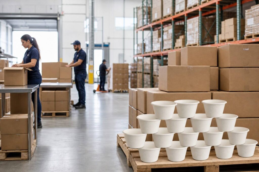 Food service Distributor Managing Sustainable Bagasse Sauce Cup Inventory