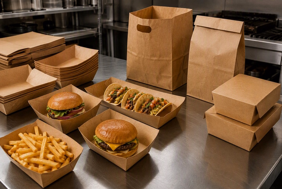 Paper Boat Trays for Takeaway and Short-Distance Food Service