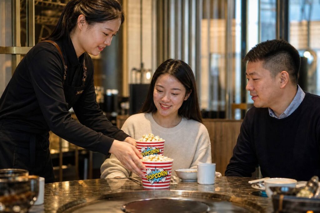 Paper Cups for Popcorn Applications in Restaurants and Cafés