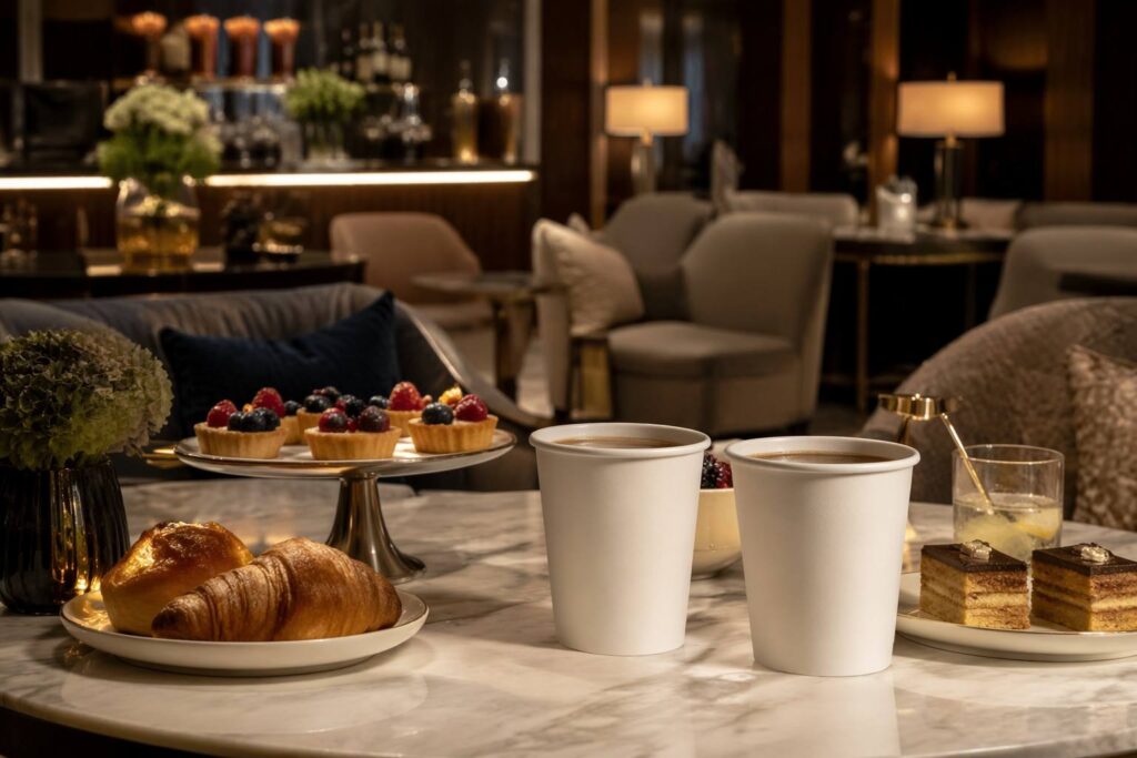 Premium Double Wall Paper Cups for Hotel Hospitality