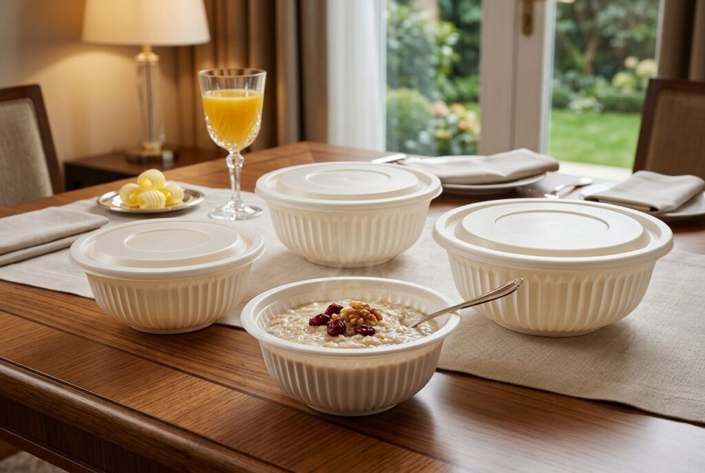 Cornstarch Bowls for hotel breakfast, room service, and hospitality applications（图A4）