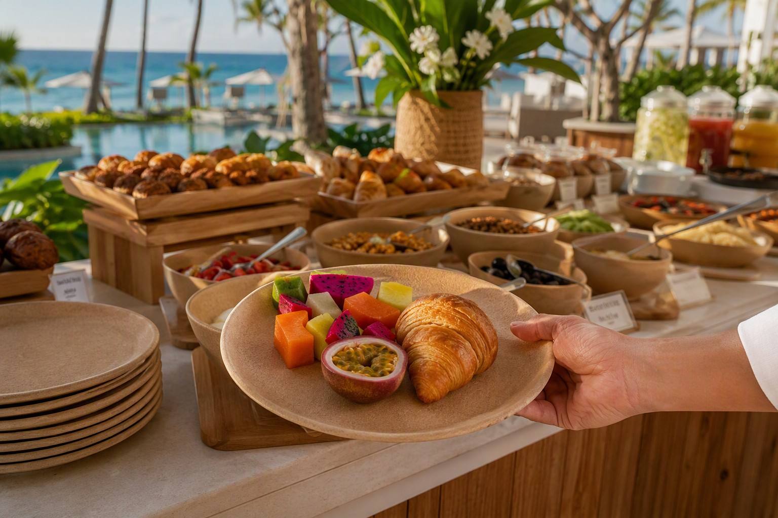 Bamboo Fibre Plates for Hotels and Hospitality