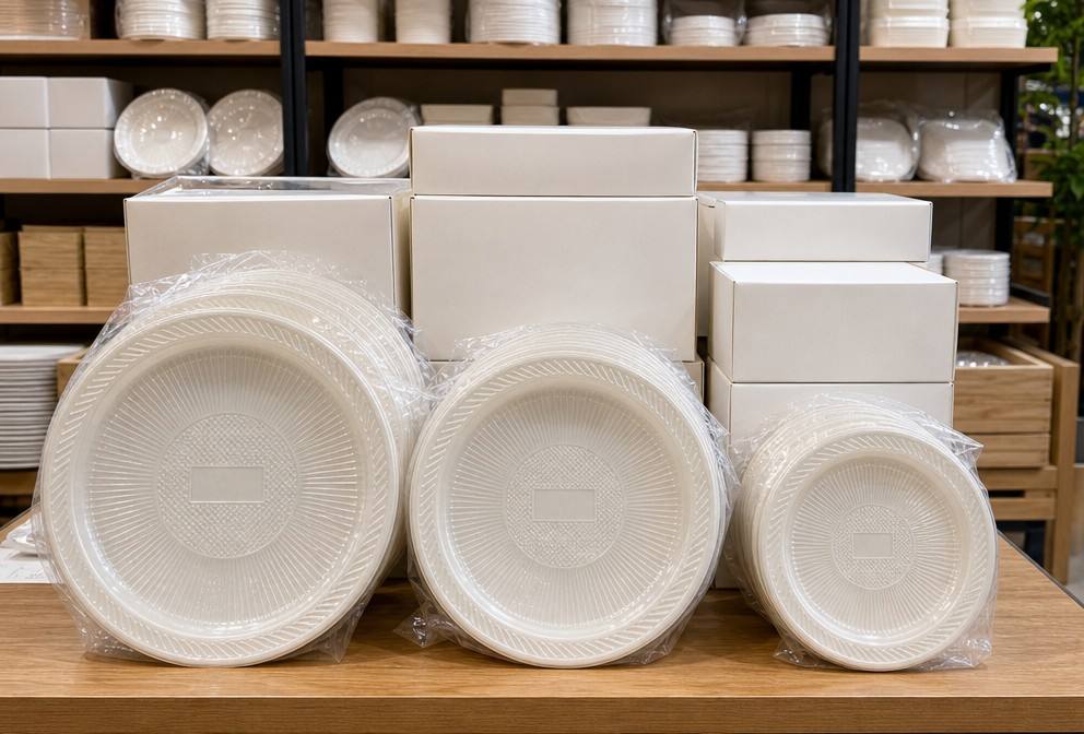 Retail Compostable CPLA Plate Packaging Solutions