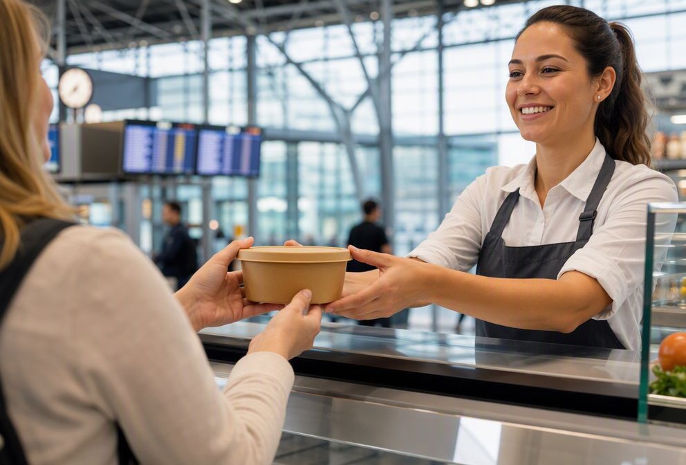 Paper Food Bowls for Airport and Railway Food Service(图 A5)