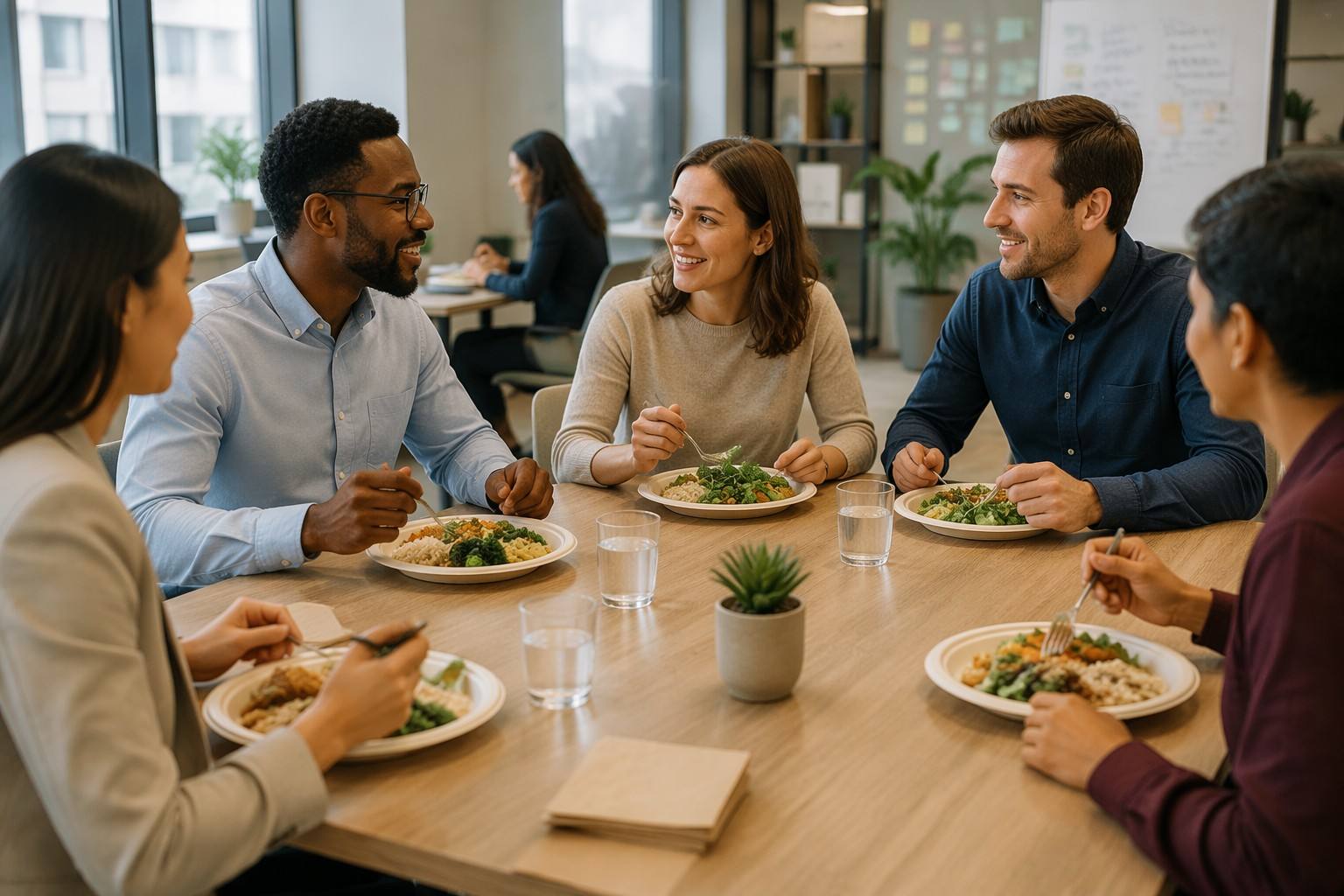 Compostable Paper Plates for Supermarket Ready-to-Eat Food Programs