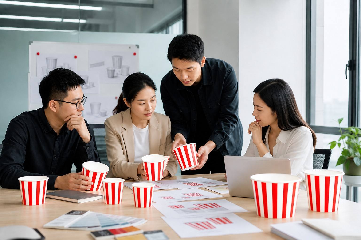 Custom Paper Cups for Popcorn Manufacturing for Private Label Brands