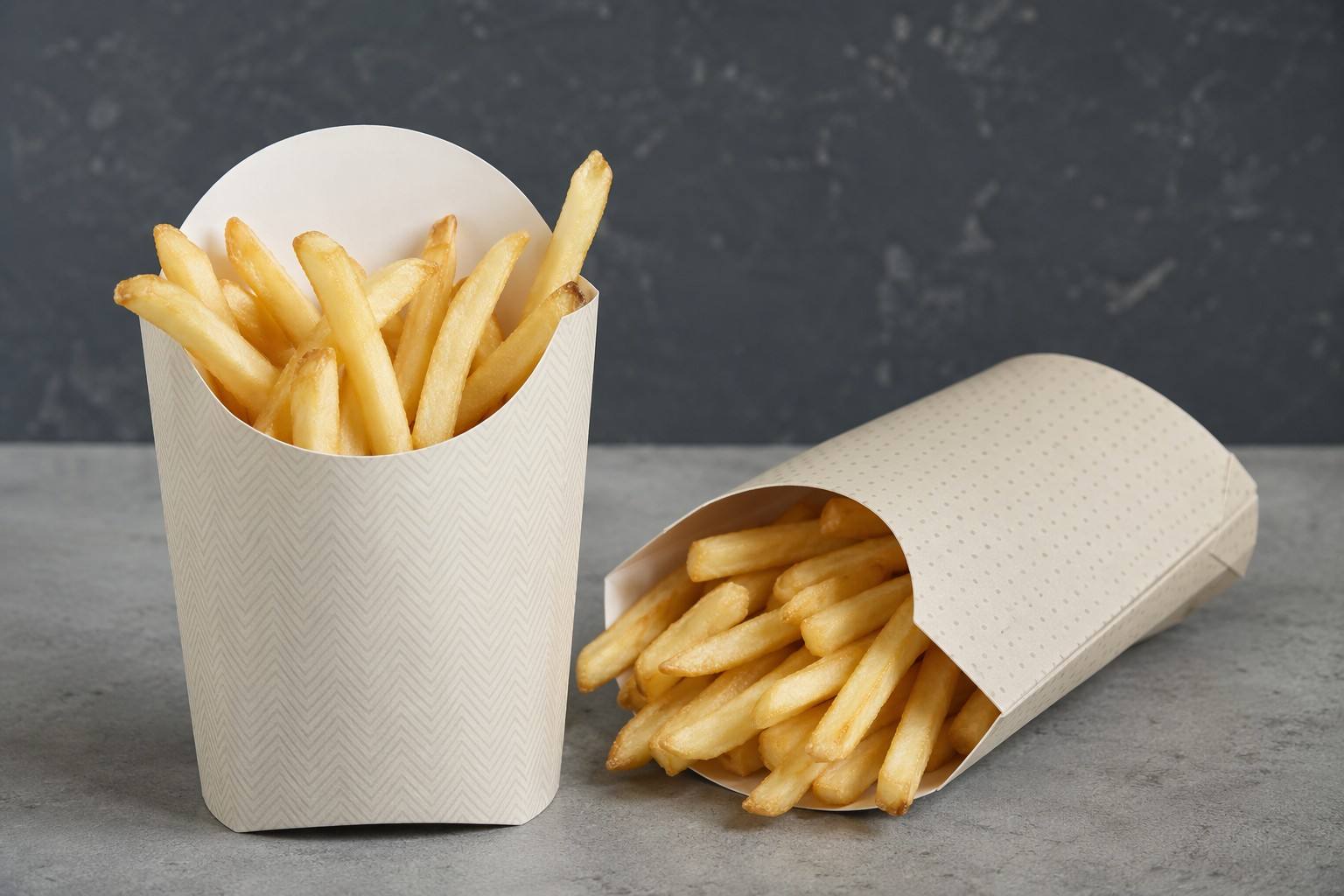 Custom Printed Paper French Fry Cups for Private Label Brands