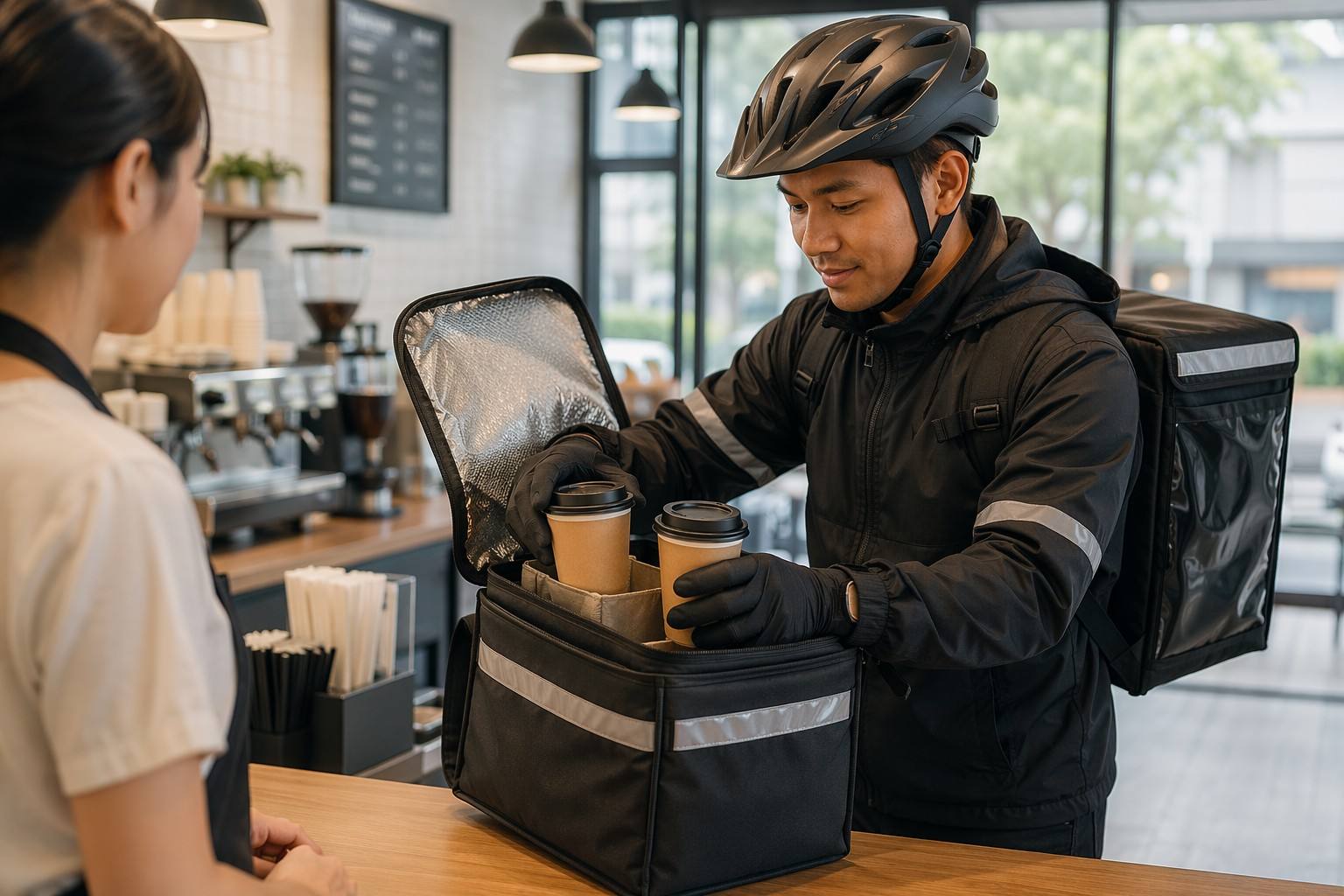 Double Wall Paper Cups for Coffee Delivery Services