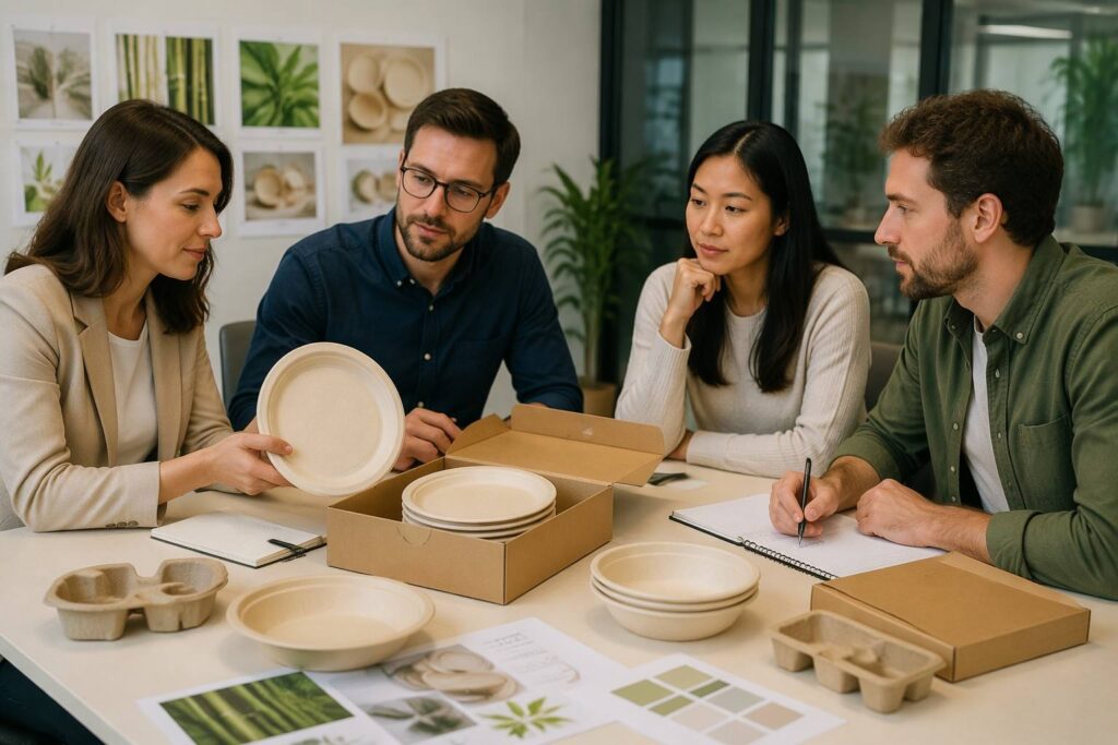 Private-Label Bamboo Fibre Plates for Retail and E-commerce