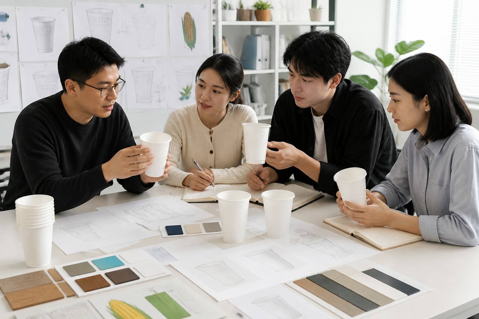 Private Label Brand Developing Customized Cornstarch Cups for Sustainable Packaging