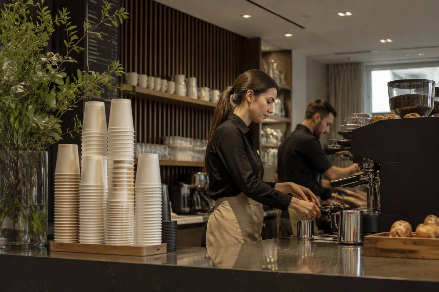Paper Cup Coffee Cups for Coffee Chains