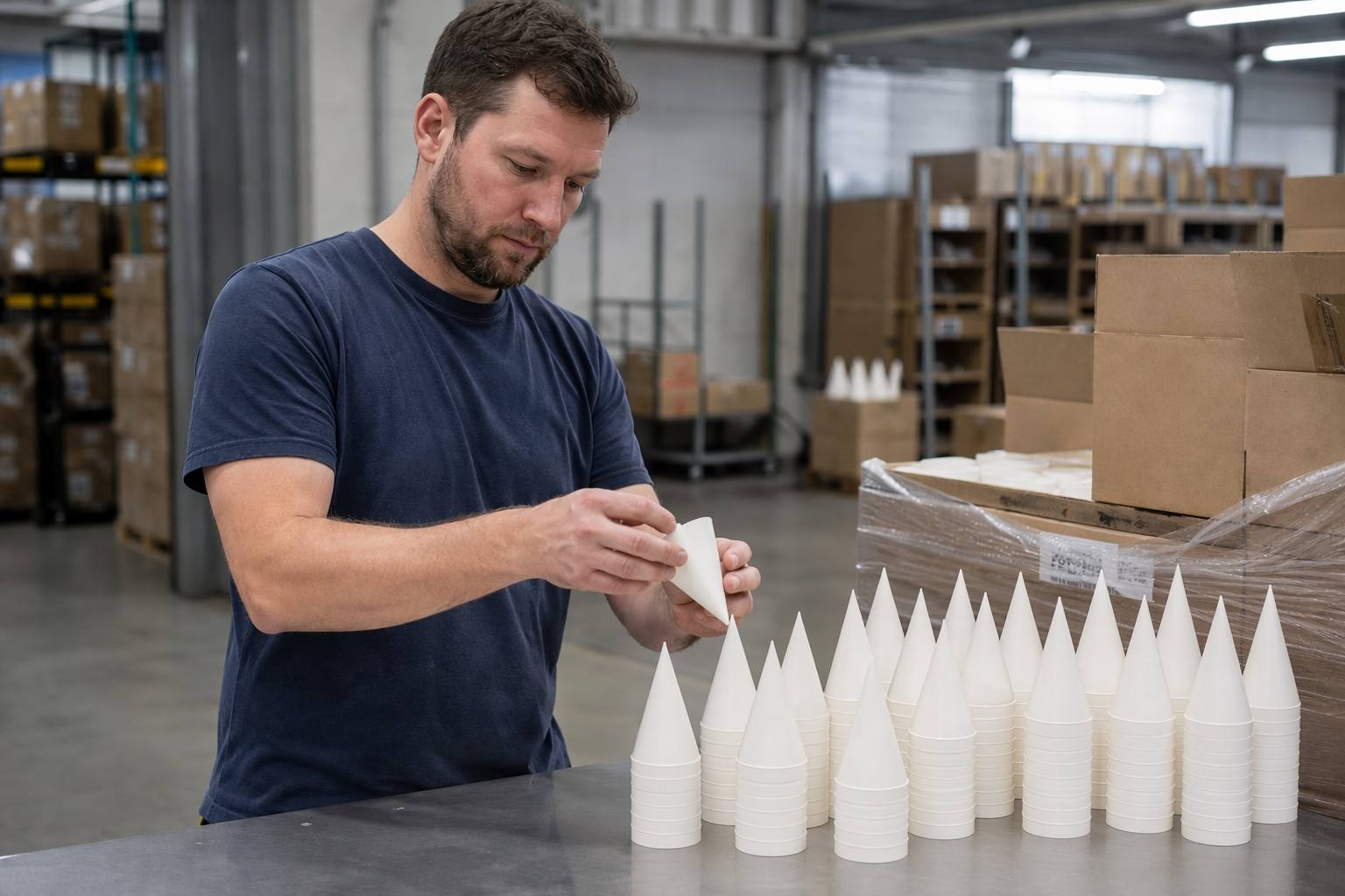 Short Sharp-pointed Cone Cups - Distribution