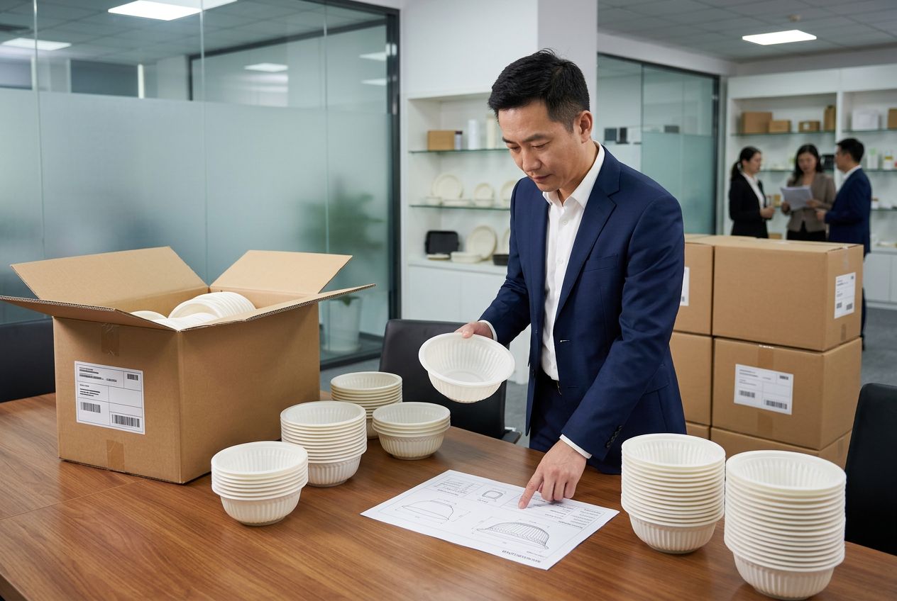 Importer comparing cornstarch bowl specifications（图B1）