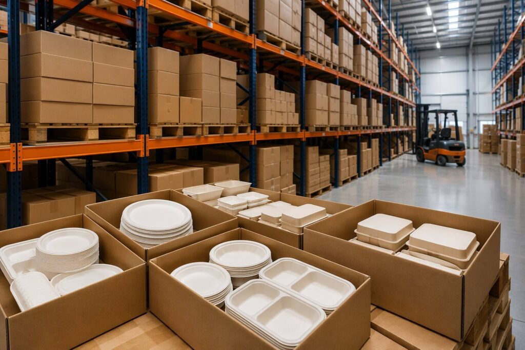 Packaging Distributor Stocking Compostable Paper Plates