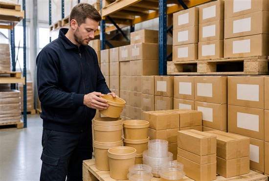 Packaging Distributor Stocking Disposable Paper Bowls with Lids（图 B2)