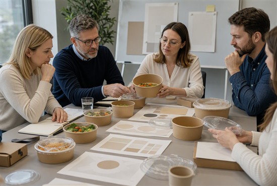 Foodservice Procurement Team Reviewing Custom Paper Bowls （图B3）