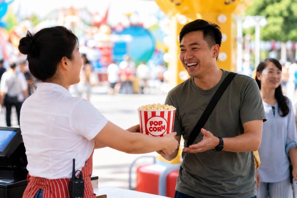 Paper Cups for Popcorn Packaging for Theme Parks and Entertainment Venues