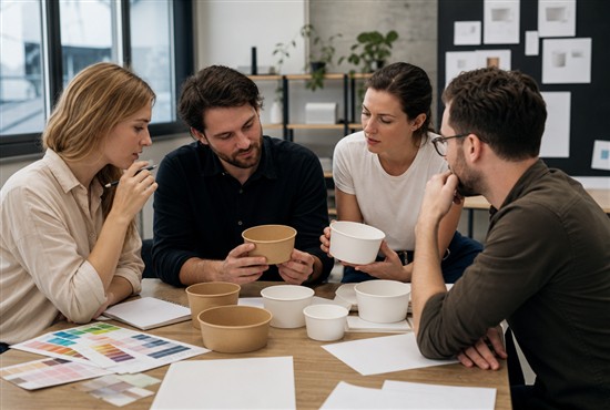 Brand Owner Reviewing Custom Paper Bowl Designs （图B4）