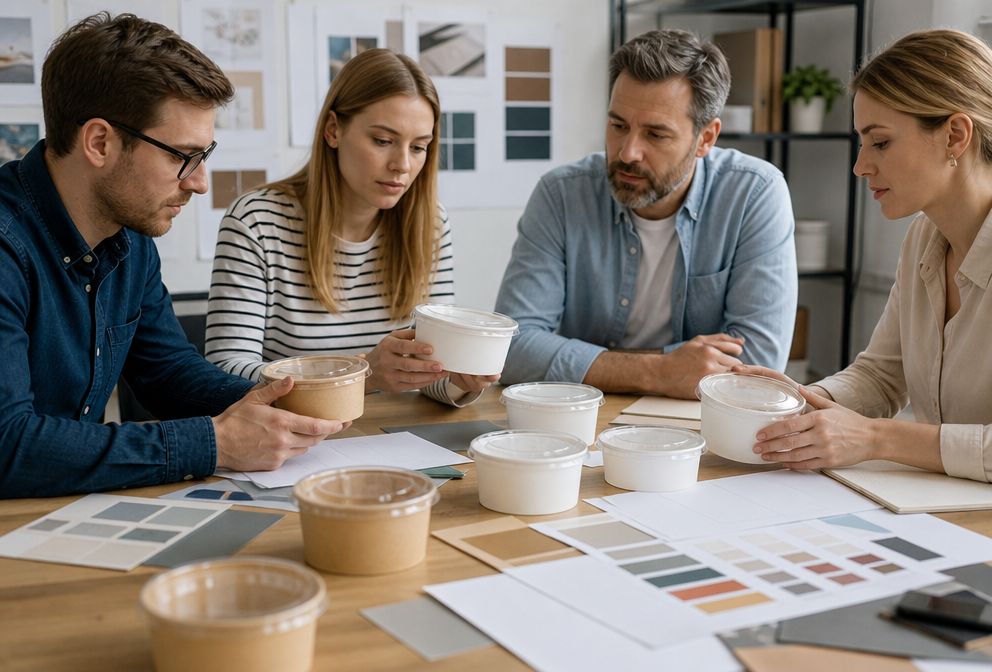 Brand Owner Reviewing Paper Bowl Designs(图 B4)