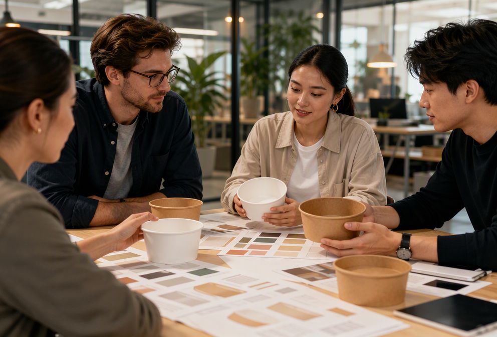 Brand Owner Reviewing Paper Food Bowl Designs (图 B4)