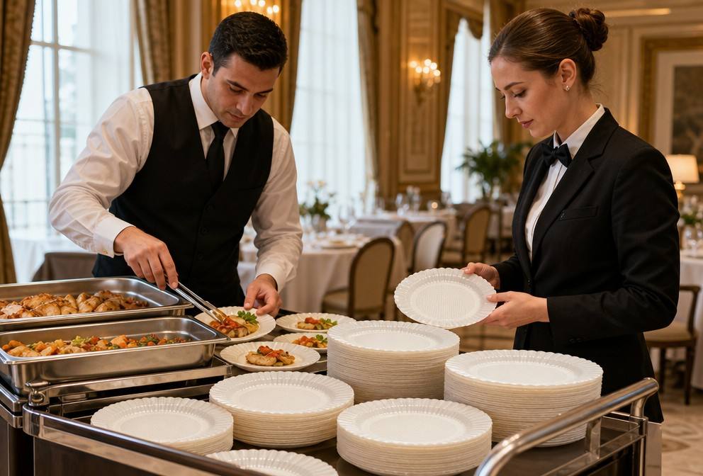 Hospitality Catering Using CPLA Plates