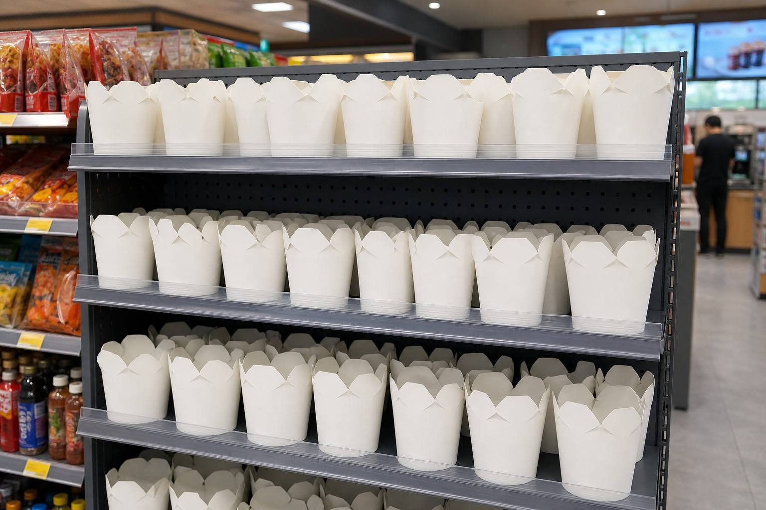 Paper Noodle Cups Packaging Solution for Convenience Stores