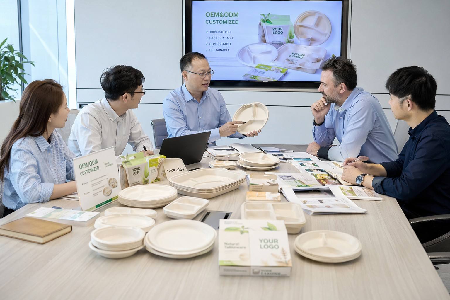 Private Label Bagasse Plates Manufacturing