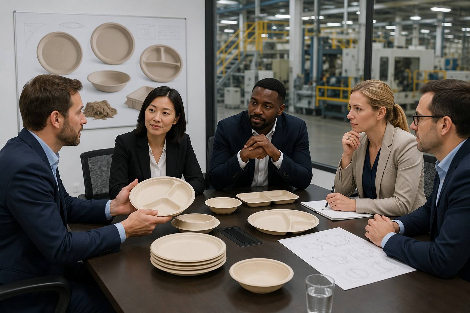 Private Label Compostable Paper Plates Manufacturing