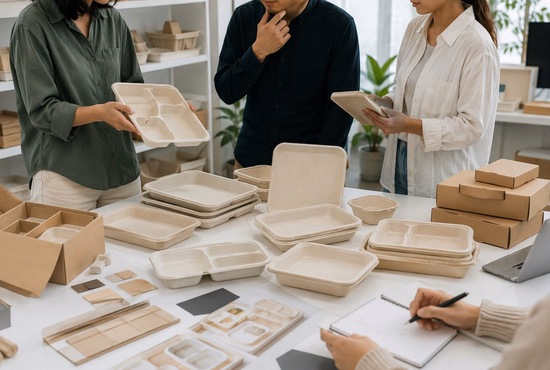 E-commerce Packaging Brand Developing Custom Sugarcane Trays