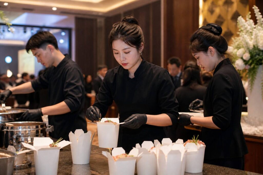Paper Noodle Cups for Catering and Hospitality Applications
